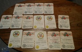 008 Lot Membership BSA Boy Scout Cub Rank Merit Badge Cards Camp Sites etc. 1960 - £33.63 GBP