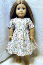 New! Short-Sleeve DRESS Tea Party Print ~ Clothes for 18&quot; Doll &amp; Bitty Baby - £11.05 GBP