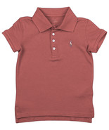 Polo Ralph Lauren Toddlers Girls Red Mesh Cotton Golf Polo Shirt Sz 2T 9... - £19.55 GBP
