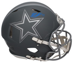 Micah Parsons Autographed Dallas Cowboys Slate Authentic Speed Helmet Fanatics - £560.33 GBP