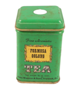 John Wagner &amp; Sons Formosa Oolong Tea Green Tin Can 5/8 oz Vintage 2 1/2... - $3.99