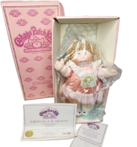 Vintage Cabbage Patch Kids 4883 Applause Porcelain Jessica Louise Doll Complete - $113.05