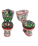 Mexican Talavera Ceramic Toilet Hand Painted  - Ixtapa Colibri - - €1.032,90 EUR