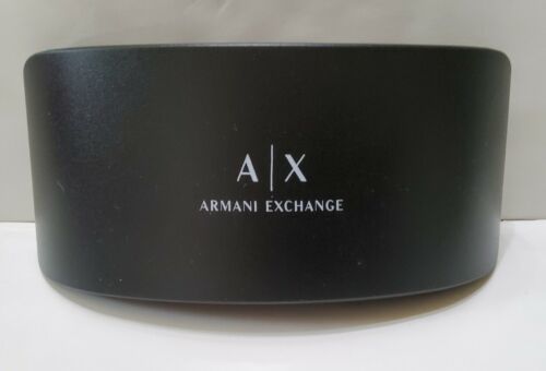 Armani Exchange AX Large Case for Glasses Sunglasses Black Hard Clam Shell - £9.57 GBP