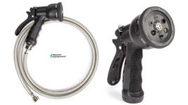 Master Equipment Stainless Steel Spray Hose Set&amp; 6-in-1 Sprayer Nozzle T... - £64.54 GBP