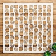 Checkered Pattern Stencil for Walls and Crafts, Geometric Squares Design... - $14.69+