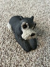 Vtg 1981 Sandicast Sand Cast Schnauzer Gray White Posed Dog Signed Sandr... - €19,05 EUR