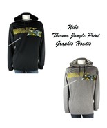 NIKE NEW MEN&#39;S DRI-FIT THERMA JUNGLE PRINT HOODIE FLEECE TRAINING  SWEAT... - $35.95