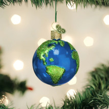 Old World Christmas Planet Earth Glass Planetary Christmas Ornament 22038 - £11.09 GBP