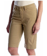 NWT JONES NEW YORK KHAKI COTTON BERMUDA SHORTS SIZE 8 P PETITE - £20.80 GBP