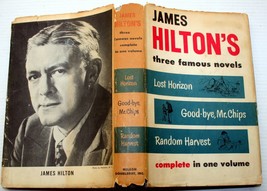 Vntg 1941 Bce James Hilton 3 Famous Novels Lost Horizon~Random HARVEST~GOOD-BYE - £9.99 GBP
