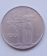 (نادر)عملات معدنية (١٠٠ ليرة ايطاليا١٩٥٦) - $3,063.45 MXN
