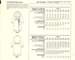 Stretch and Sew Misses 28 to 44 Ruffled Wrap Dress Vintage Uncut Sewing ... - $8.56