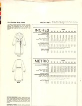 Stretch and Sew Misses 28 to 44 Ruffled Wrap Dress Vintage Uncut Sewing Pattern - £6.82 GBP