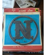 Vintage 6&quot; Lustre Line NOS Decorative plastic Letter &quot;N &quot; - $13.55 CAD