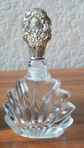 Vintage Silverplated Perfume Bottle W/ Original Box - 4 1/4&quot;- Family Estate Nib - £30.36 GBP
