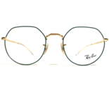 Ray-Ban Eyeglasses Frames RB6465 JACK 3136 Green Gold Hexagon Wire Rim 5... - $74.58
