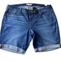 Torrid Jeans Denim Boyfriend Shorts Primo Plus Size 22 Dark Wash Whiskered $45 - £20.84 GBP