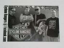 Cyclone Rangers Concert Card Promotional Pomona California Old Man Markley* - $28.01 CAD