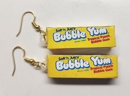 New from Vintage Mini Bubble Yum Gum Fun Food Charms Costume Jewelry Yellow C3 - £10.37 GBP