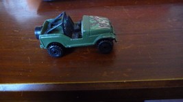 Hot Wheels Jeep CJ-7 Green Camo Military W/ Blackwalls BW 4x4 Truck  loose - $2.00