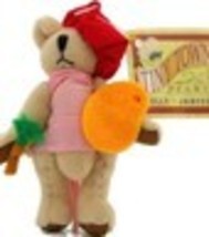 RUSS BERRIE Tiny Town Miniature Jointed Plush Teddy Bear Artist Girl 3-1/2&quot; - $75.48 MXN