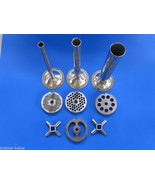 #12 Meat Grinder Sausage Stuffer 9 pc. Tube Plates for LEM Cabelas Hobar... - €95,63 EUR