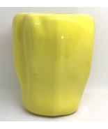 Vintage 1970s McCoy Pottery Cookie Jar Vase Yellow Bell Pepper USA 157 N... - £23.98 GBP