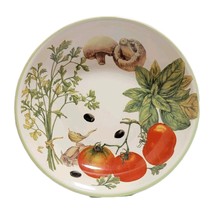 Williams Sonoma Pasta Serving Bowl  Mushroom Herbs Tomatoes Olives Portu... - $698.83 MXN