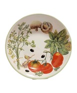 Williams Sonoma Pasta Serving Bowl  Mushroom Herbs Tomatoes Olives Portu... - $696.23 MXN