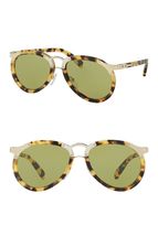  Prada Wanderer PR01TS 7S04K2 Tortoise/Green Aviator Unisex Sunglasses  - £133.13 GBP