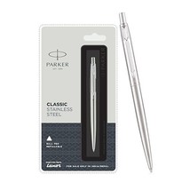 Parker Classic Stainless Steel Chrome Trim Ball Pen| Ink Color - Blue - $14.45