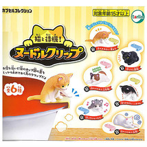 Wait with The Cat! Noodle Ramen Cup Clip Kitten Calico Ginger Tabby Tuxedo Black - £10.38 GBP+