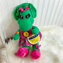 Playskool Baby Bop Barney Dress Me Plush Stuffed Toy Talk Dress 1992 71248 - £21.13 GBP