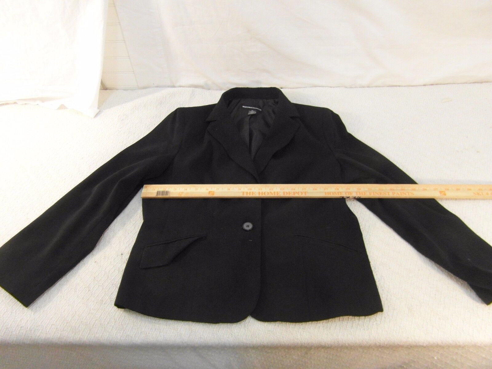 Primary image for Adult Women's Norton McNaughton Black Two Button Lined Work Blazer 34041