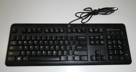 Genuine Hp KUS1206 Usb Keyboard With Smart Card Terminal 70084001- Black Tested - $111.72