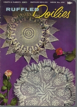 Ruffled Doilies Pattern Book 306 Coats &amp; Clark&#39;s 1954 Vintage - $6.99