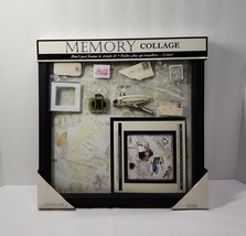 Wilton Memory Collage Picture Frame Black 12x12 Travel Theme Photos - $12.19