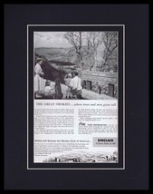 1955 Sinclair Oil / Great Smokies Framed 11x14 ORIGINAL Vintage Advertis... - $49.49