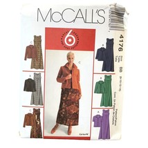 McCalls Sewing Pattern 4176 Dress Jacket Misses Size 8-14 - $8.99