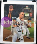 Cal Ripken Baltimore Orioles MLB Baseball Art Original Oil Painting 2 - $5,255.70 CAD