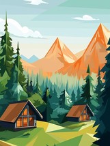 Forest Cabin Diamond Painting Kits 5D Diamond Art Kits for Adults DIY Gift - $14.69+