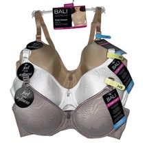 Bali Bra Underwire Front Close Shaping Back Smoothing Cool Comfort Padded 3P66 - £41.26 GBP