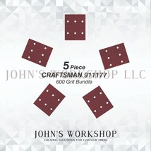 CRAFTSMAN 911177 - 1/4 Sheet - 600 Grit - No-Slip - 5 Sandpaper Bundle - $4.99