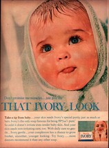 VTG 1963 Orig Magazine Ad IVORY Soap That Ivory Look Baby In A Towel c6 - £16.95 GBP