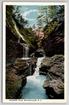 Watkins Glen NY Rainbow Falls Postcard M30 - £3.94 GBP