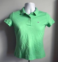 Womens Lacoste Polo Shirt Size 40 Bright Green cotton blend alligator logo - £25.56 GBP
