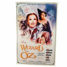 Vtg 90&#39;s Wizard Of Oz Tin Movie Sign Vintage 1994 Turner Ent.  36x24 Wal... - £22.48 GBP