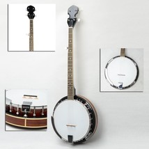 New Professional Sapele Wood Metal 5-String Banjo Beginner Kit - £151.51 GBP