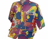 Vintage 80s Surf Line Original Jams Hawaiian Shirt Sz XL Scribbles Retro - £63.46 GBP